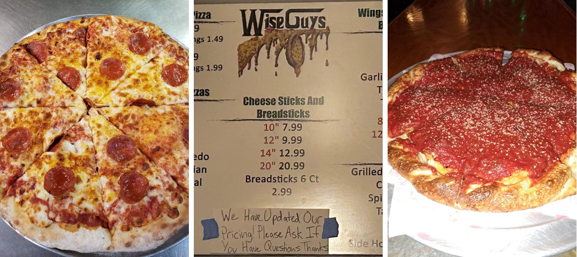 Wise Guys Pizza Menu