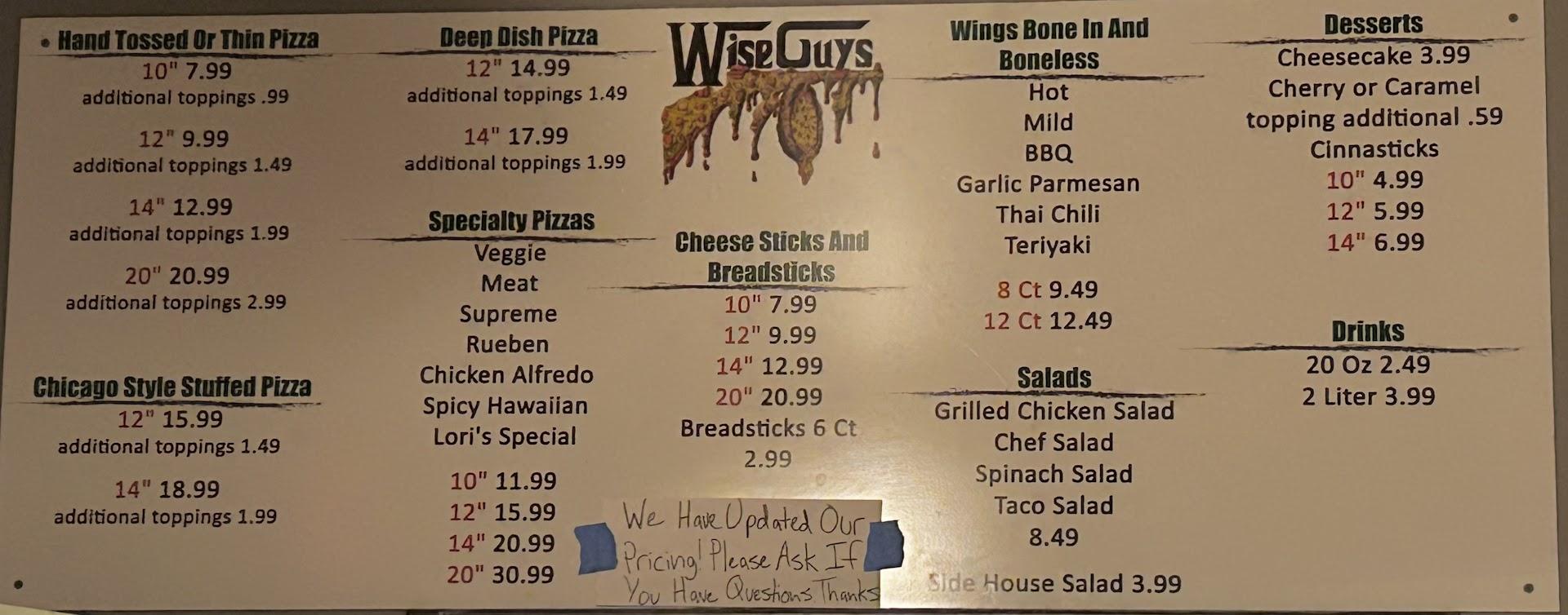 Wise Guys Pizza